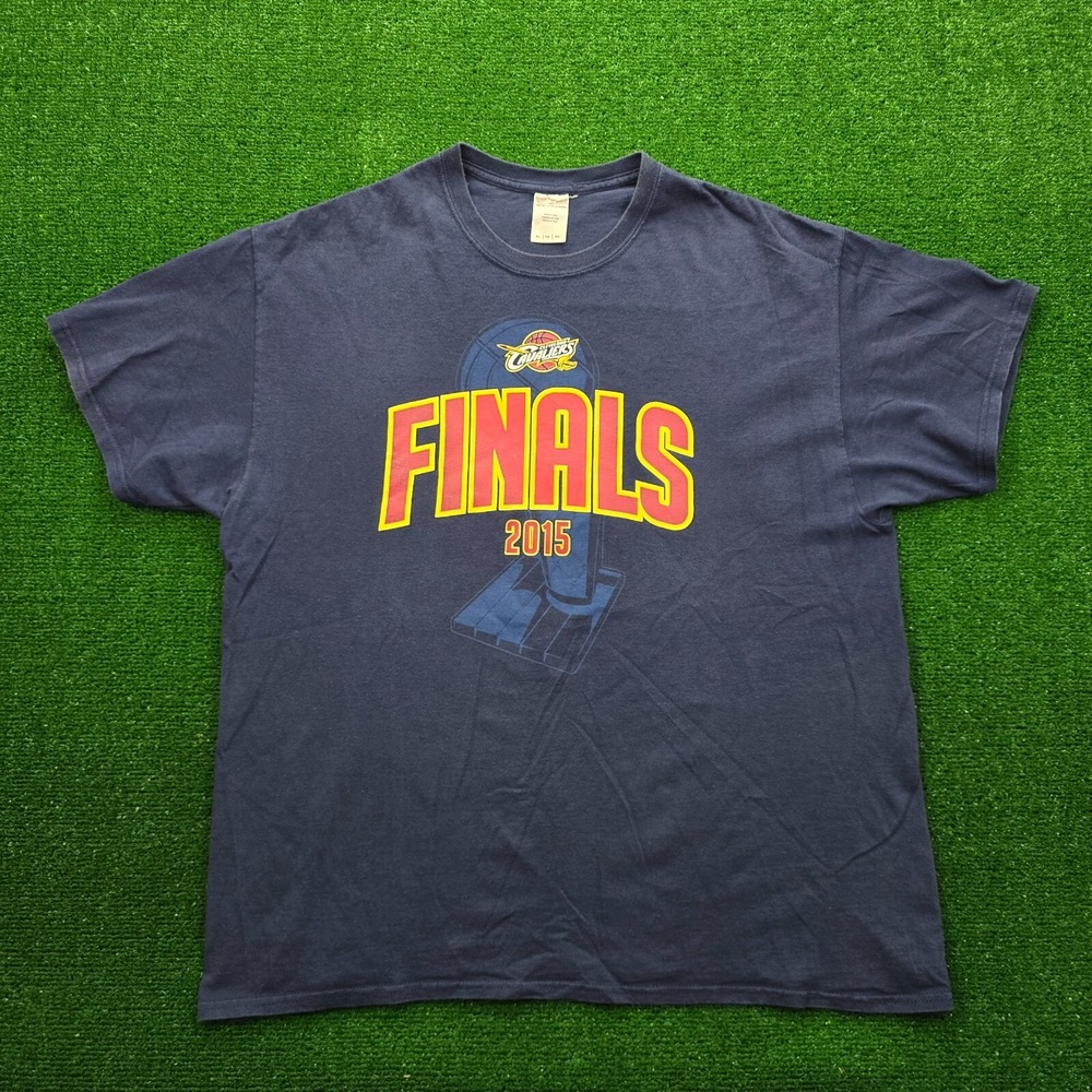 Cleveland Cavaliers 2015 NBA Finals Team Roster Graphic Tshirt Mens XL Blue